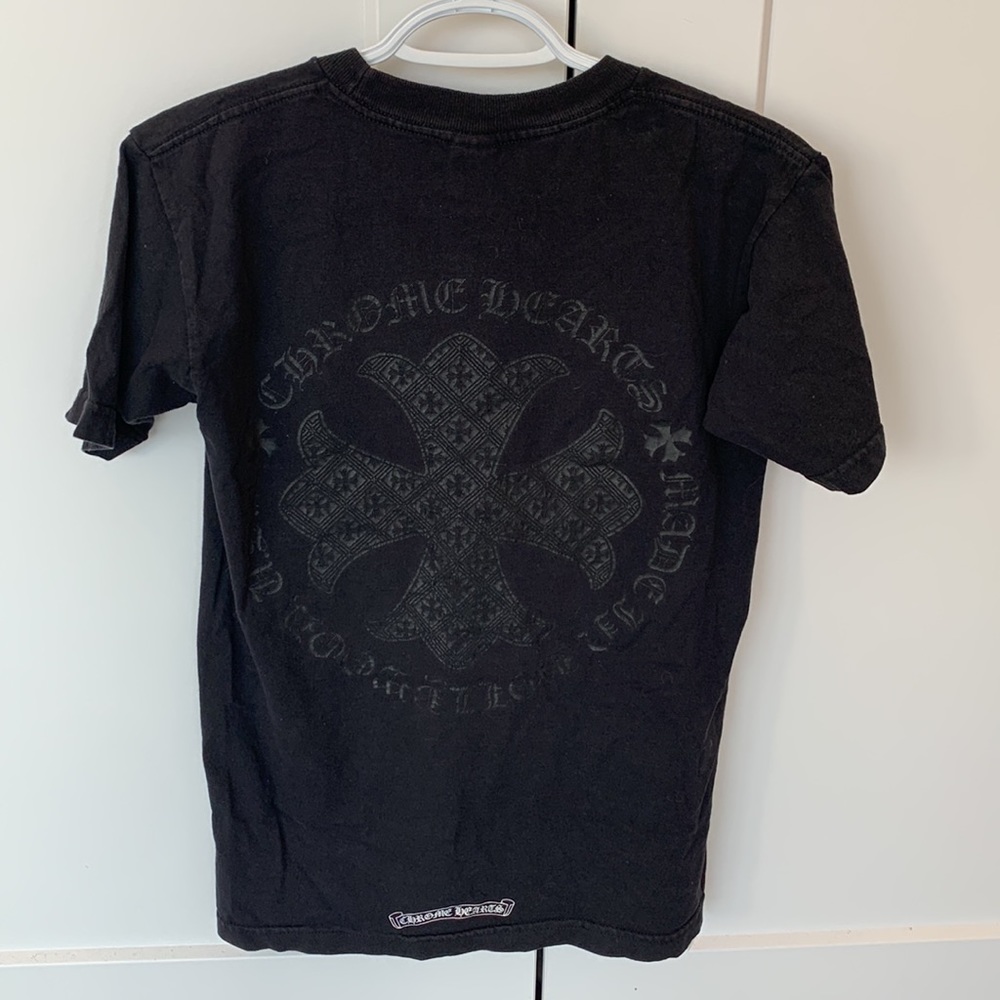 Mens chrome heart shirt black S